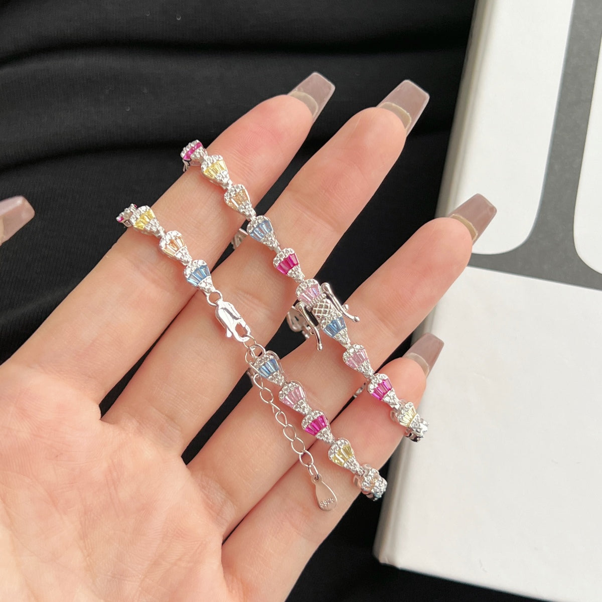 [Regalia jewelry]Radiant Water Drop Shape Daily Bracelet