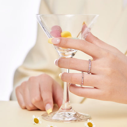[Regalia jewelry]Dainty Ebullient Round Cut Daily Ring