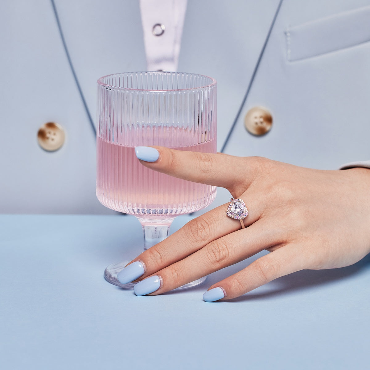 [Regalia jewelry]Delicate Ebullient Heart Shape Wedding Ring