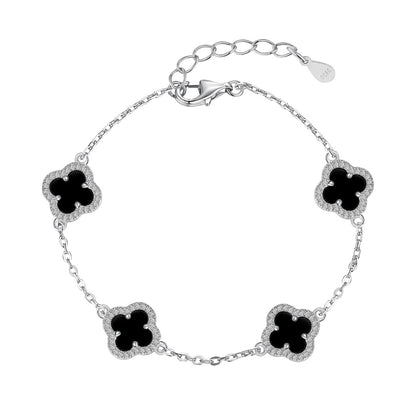 [Regalia jewelry]Four-Leaf Clover Exquisite Bracelet