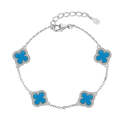 [Regalia jewelry]Four-Leaf Clover Exquisite Bracelet