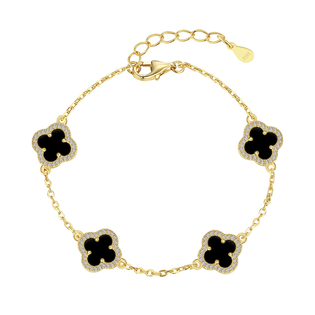 [Regalia jewelry]Four-Leaf Clover Exquisite Bracelet