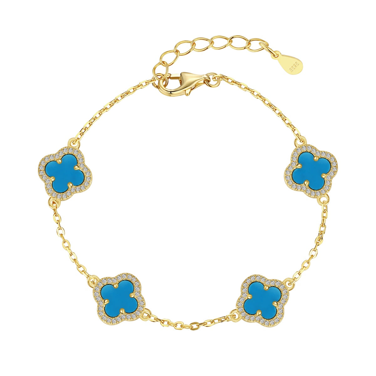 [Regalia jewelry]Four-Leaf Clover Exquisite Bracelet