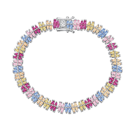 [Regalia jewelry]Sparkling Exquisite Multi Cut Party Bracelet