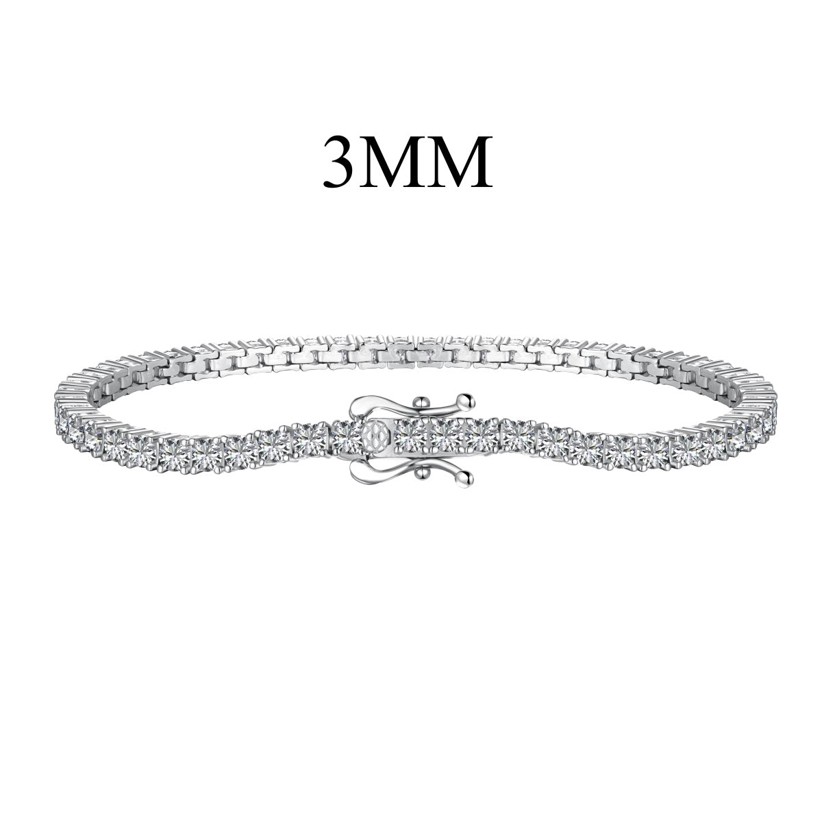 [Regalia jewelry]Dainty Charming Round Cut Tennis Bracelet