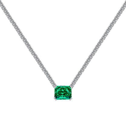 [Regalia jewelry]4.0 Carat Elegant Radiant Cut Necklace