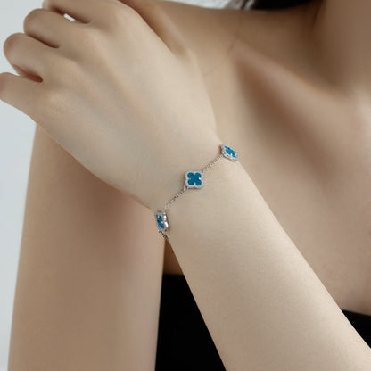 [Regalia jewelry]Four-Leaf Clover Exquisite Bracelet