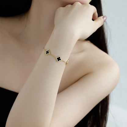 [Regalia jewelry]Four-Leaf Clover Exquisite Bracelet