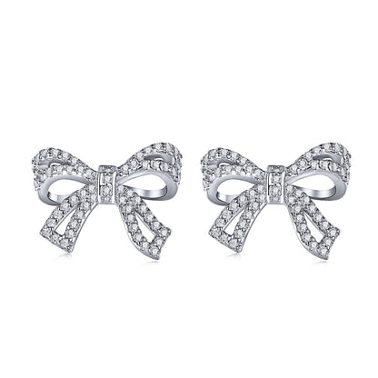 [Regalia jewelry]Dainty Bow Shape Earrings
