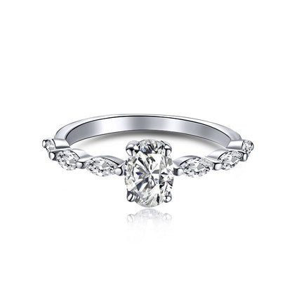 [Regalia jewelry]0.75 Carat Luxurious Vibrant Elongated Cushion Cut Daily Ring