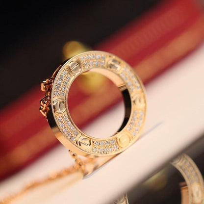 [Regalia jewelry]LOVE NECKLACE ADJUSTABLE ROSE GOLD