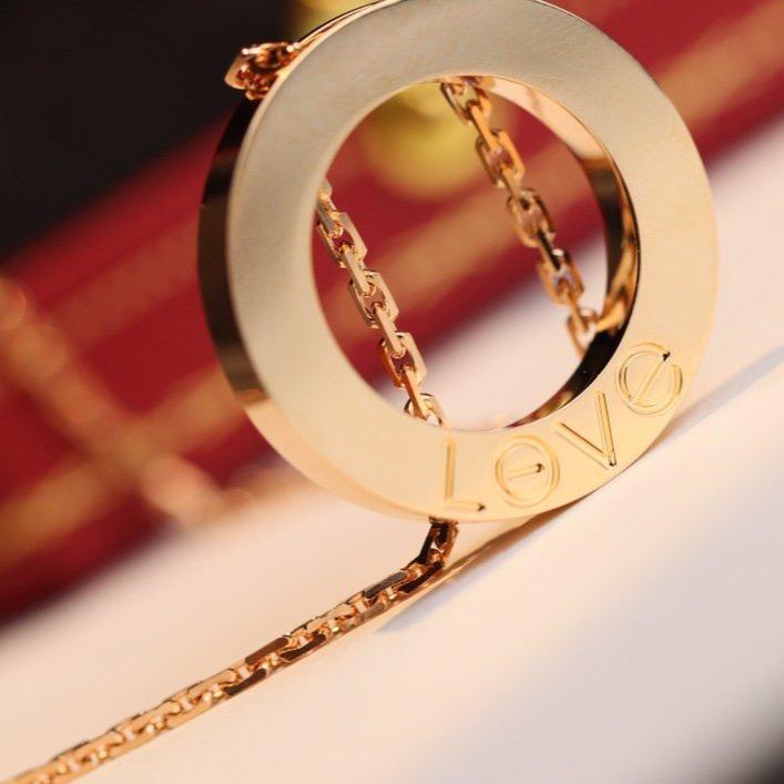[Regalia jewelry]LOVE NECKLACE ADJUSTABLE ROSE GOLD