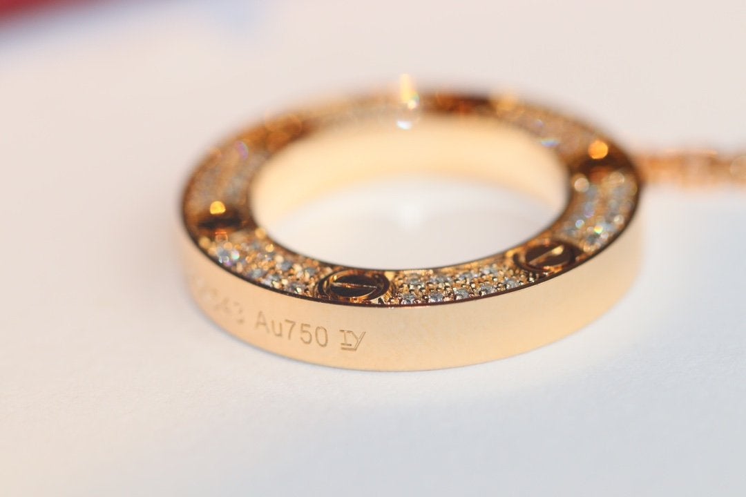 [Regalia jewelry]LOVE NECKLACE ADJUSTABLE ROSE GOLD