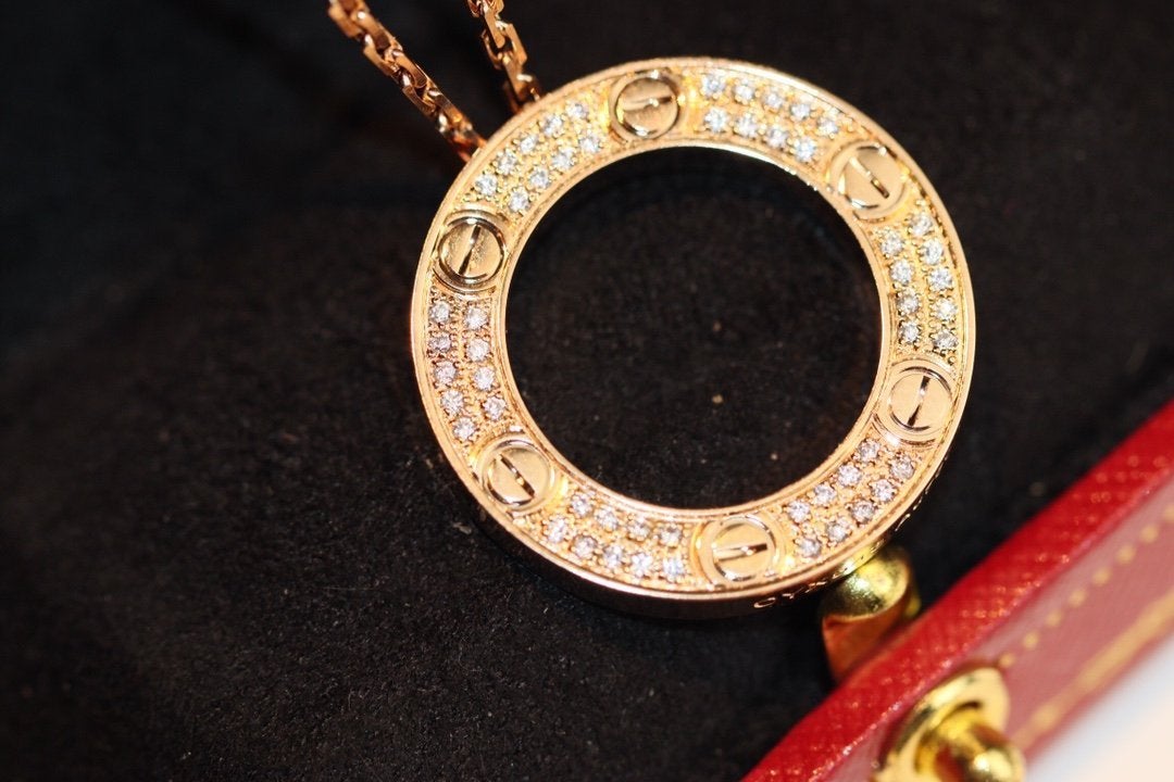 [Regalia jewelry]LOVE NECKLACE ADJUSTABLE ROSE GOLD