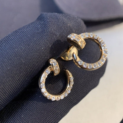 [Regalia jewelry]JUSTE EARRINGS GOLD DIAMONDS
