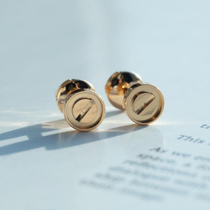 [Regalia jewelry]LOVE EARRINGS PINK GOLD 10MM
