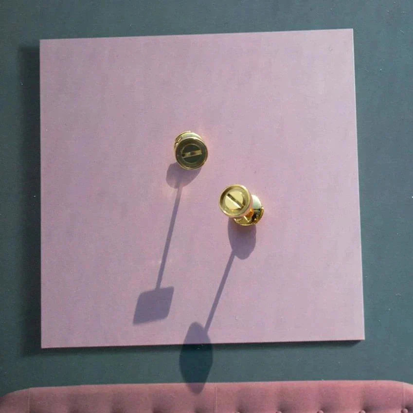 [Regalia jewelry]LOVE EARRINGS GOLD 10MM