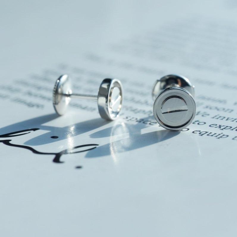 [Regalia jewelry]LOVE EARRINGS SILVER 10MM