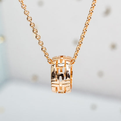 [Regalia jewelry]PARENTESI NECKLACE PINK GOLD
