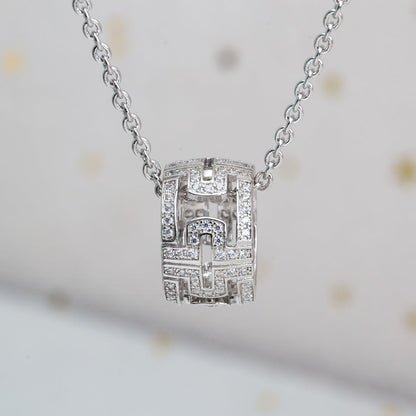 [Regalia jewelry]PARENTESI NECKLACE SILVER DIAMOND