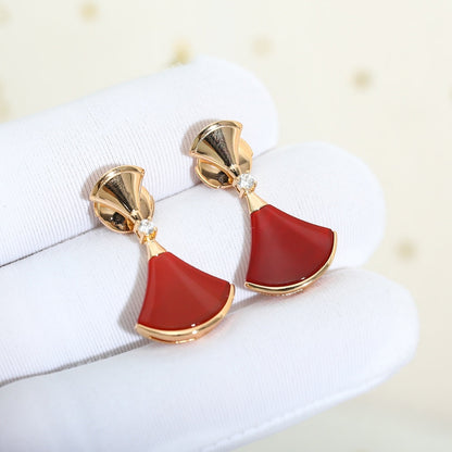 [Regalia jewelry]DREAM Carnelian PINK GOLD EARRINGS