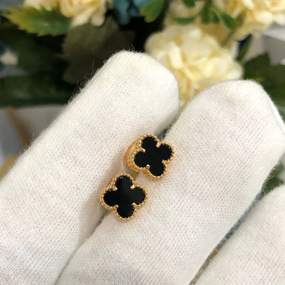 [Regalia jewelry]CLOVER MINI GOLD EARRINGS