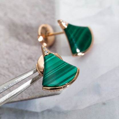 [Regalia jewelry]DIVAS DREAM EARRINGS PINK GOLD