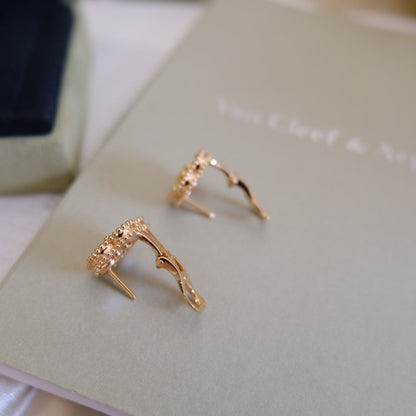 [Regalia jewelry]LUCKY PINK GOLD WHITE MOP EARRINGS