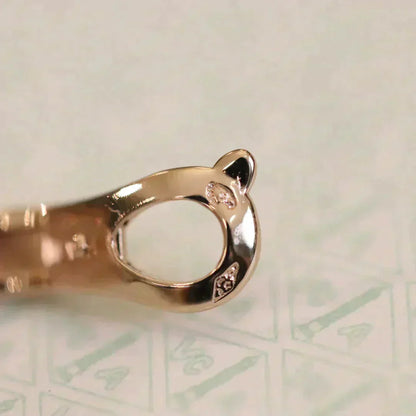 [Regalia jewelry]CLOVER MEDIUM 1 MOTIFS FUll DIAMOND EARRINGS