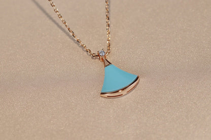 [Regalia jewelry]DREAM NECKLACE TURQUOISE PINK GOLD