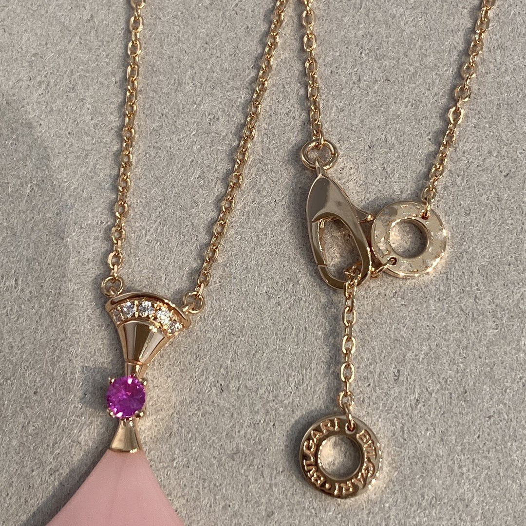 [Regalia jewelry]DREAM NECKLACE PINK OPAL