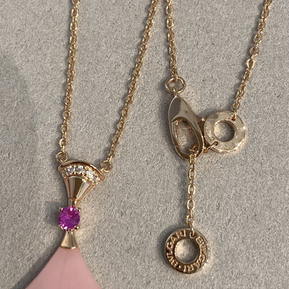[Regalia jewelry]DREAM NECKLACE PINK OPAL