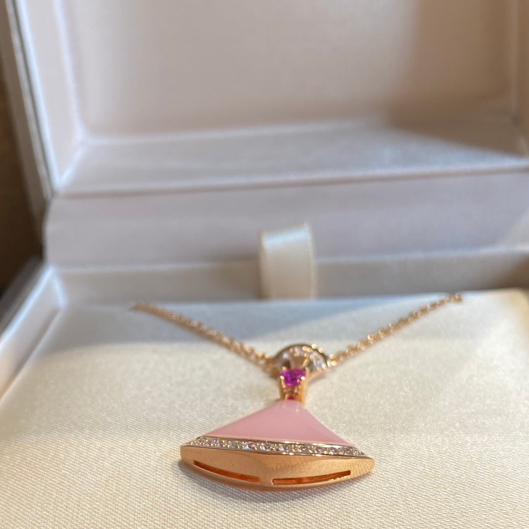 [Regalia jewelry]DREAM NECKLACE PINK OPAL