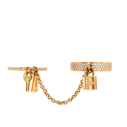 [Regalia jewelry]HM KELLY CLOCHETTE DOUBLE RING IN  WITH DIAMONDS