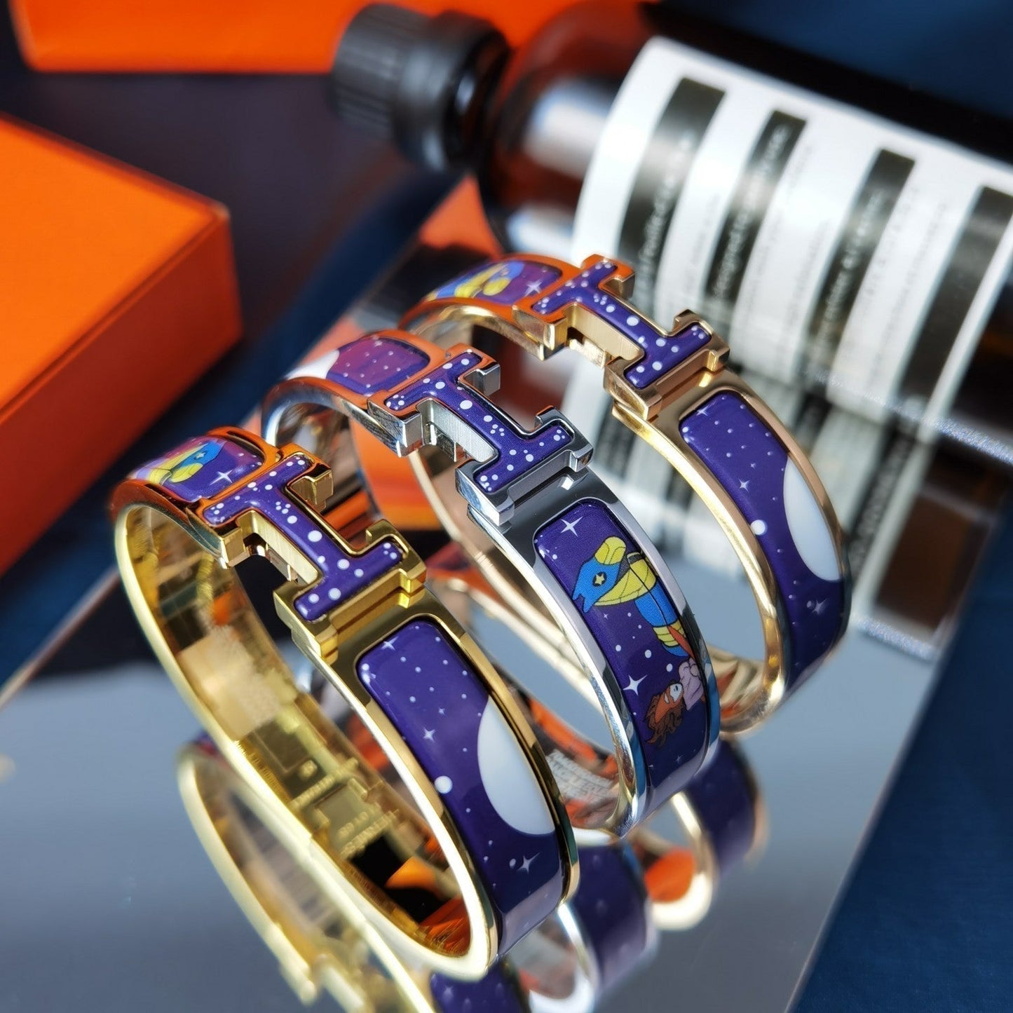 [Regalia jewelry]H STAR AND MOON BRACELET 12MM