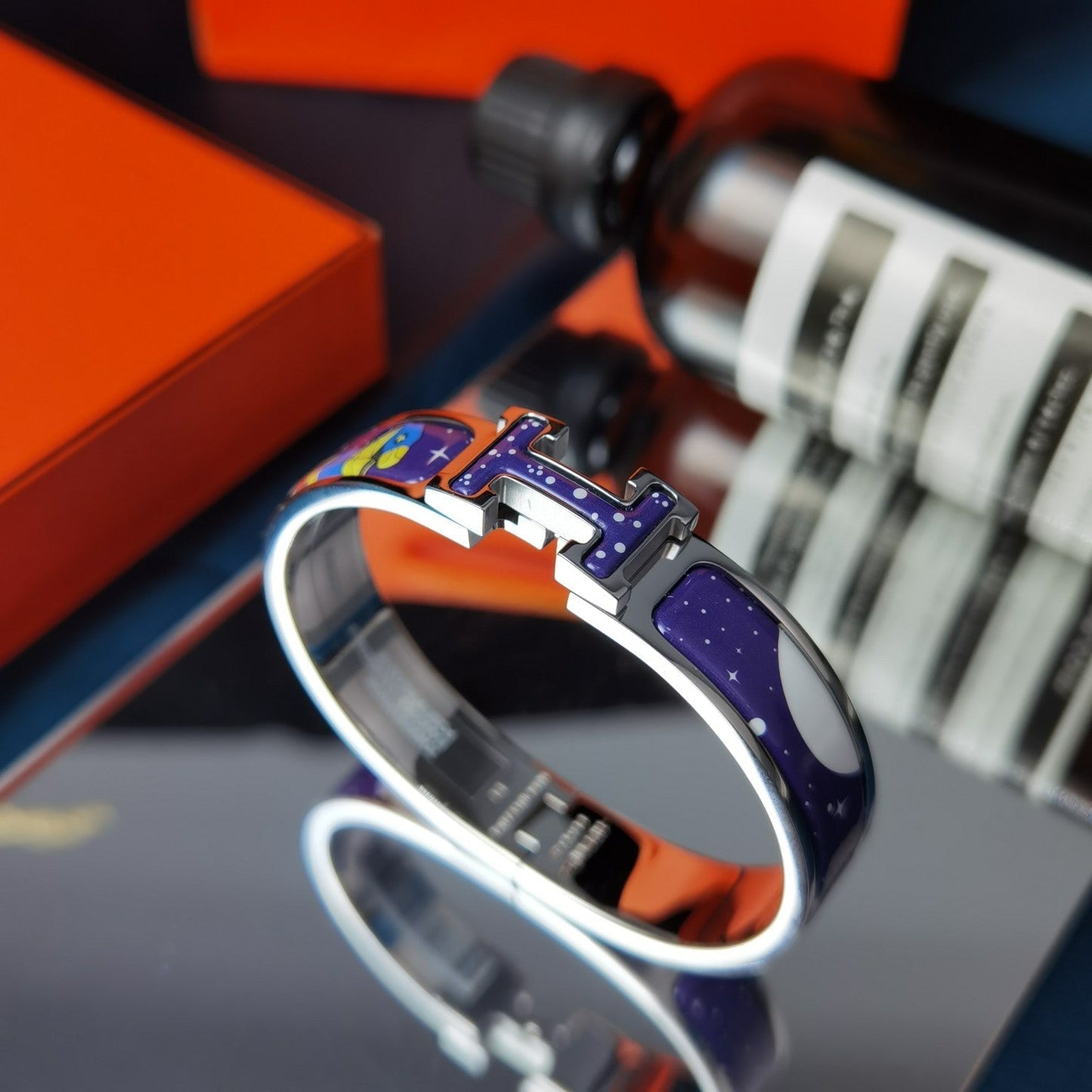 [Regalia jewelry]H STAR AND MOON BRACELET 12MM