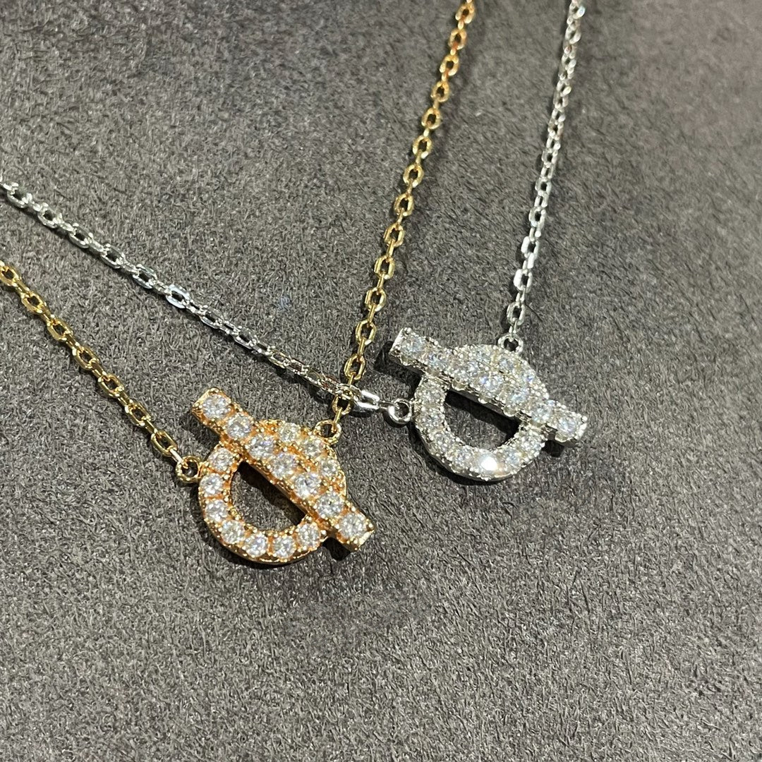 [Regalia jewelry]ECHAPEE NECKLACE DIAMOND