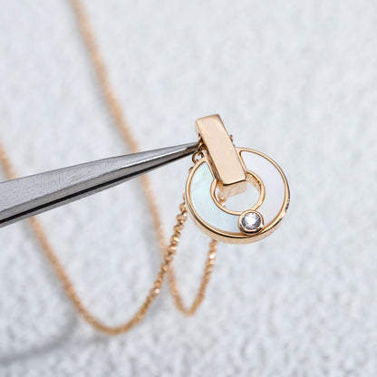 [Regalia jewelry]GARI NECKLACE PINK GOLD MOP