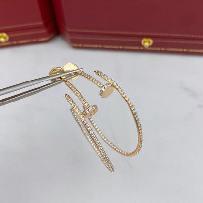 [Regalia jewelry]JUSTE EARRINGS FULL DIAMONDS 1.8MM