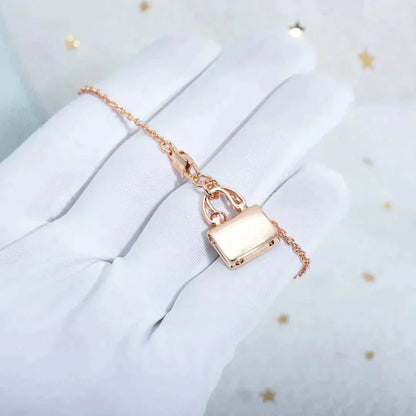 [Regalia jewelry]AMULETTE PEDANT ROSE GOLD NECKLACE