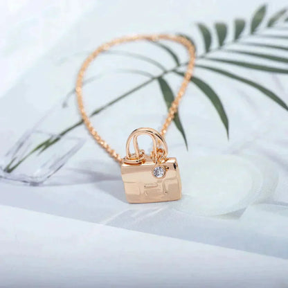 [Regalia jewelry]AMULETTE PEDANT ROSE GOLD NECKLACE