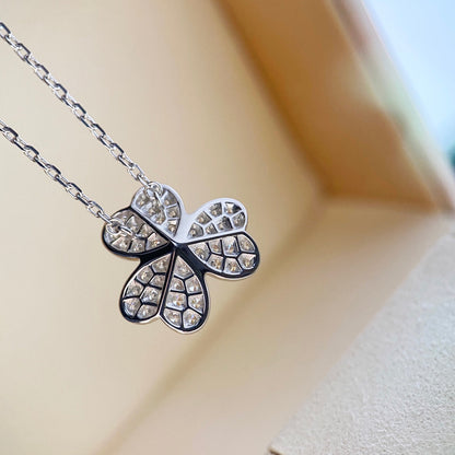 [Regalia jewelry]CLOVER DIAMOND NECKLACE SILVER