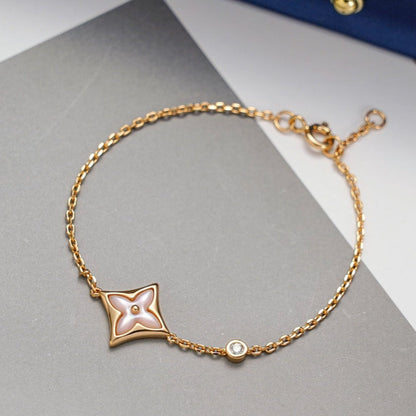 [Regalia jewelry]STAR 1 DIAMOND PINK GOLD BRACELET