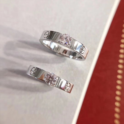 [Regalia jewelry]LOVE RING 3.6MM 1 BIG DIAMOND