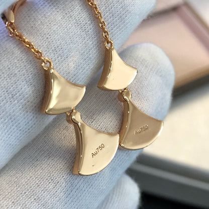 [Regalia jewelry]DREAM EARRINGS 3 MOTIFS MALACHITE MOP PINK GOLD