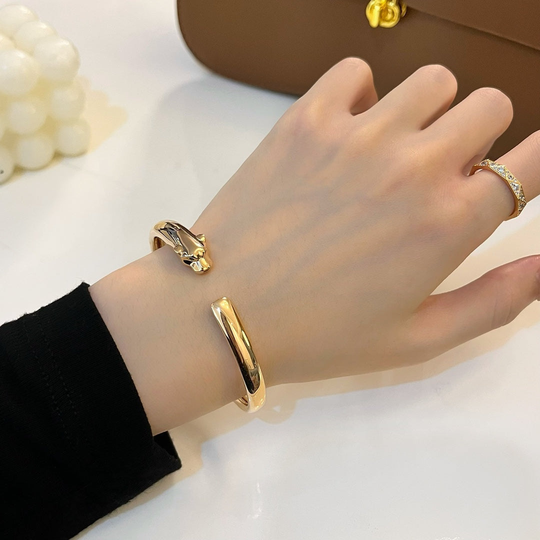 [Regalia jewelry]PANTHERE GOLD OPEN BRACELET