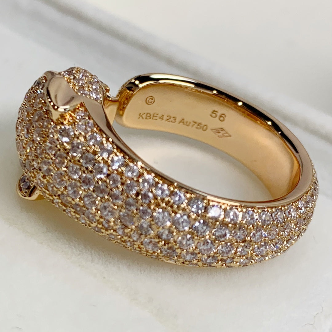 [Regalia jewelry]PANTHERE PINK GOLD DIAMOND RING