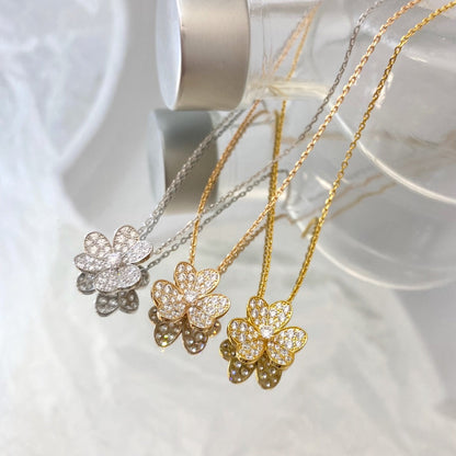 [Regalia jewelry]FLOWER DIAMOND NECKLACE