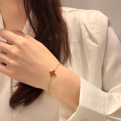 [Regalia jewelry]COLOR STAR CARNELIAN PINK GOLD DIAMOND BRACELET