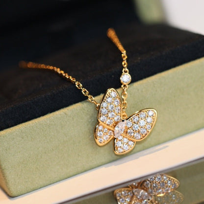 [Regalia jewelry]BUTTERFLY DIAMOND NECKLACE
